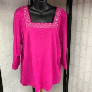 Women’s  Karen  Scott Cotton Top